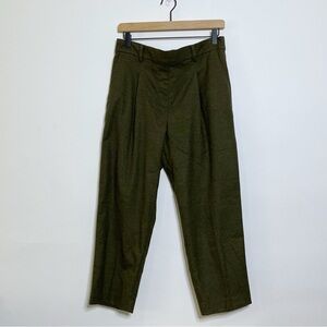 Loft Green Pull On Ankle Pants Petite Large